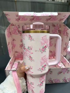 GIF Box Butterfly Pink Stanley Cup – Cute & Fun