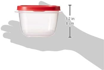 Rubbermaid 7J60 Easy Find Lid Square 2-Cup Food Storage