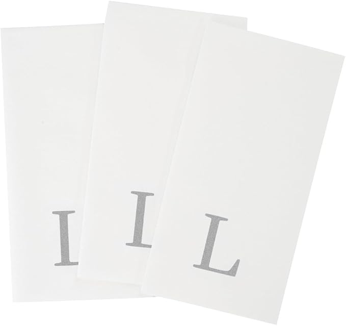 Luxenap 15.8 X 7.9 Inch Linen-Feel Guest Towels, 2000 Lettered Hand Towels