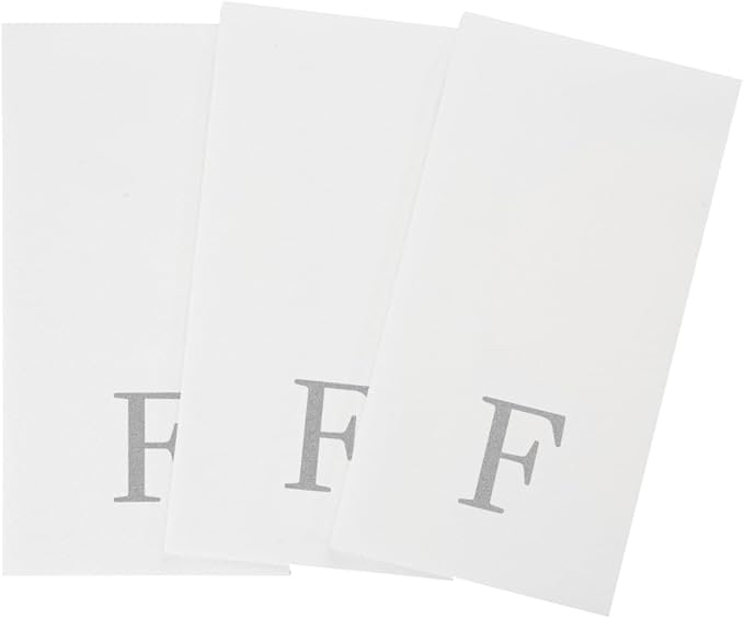 Luxenap 15.8 X 7.9 Inch Linen-Feel Guest Towels, 2000 Lettered Hand Towels