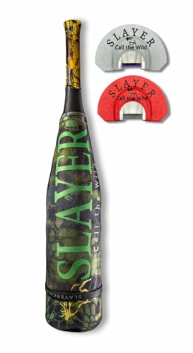 Slayer Calls Call The Wild Clearwater Elk Bugle & Reeds Series | Bugle with Acrylic Mouthpiece for Superior Control | Miner & North Fork Elk Reeds with Clearwater Frame (Yellow Jacket Mesh)