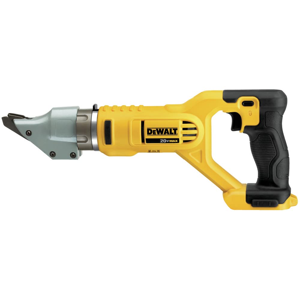 DEWALT 20V MAX Metal Shear/Cutter, Cordless, 360 Degree Pivoting Head, Cuts 14GA Material, Bare Tool Only (DCS494B)