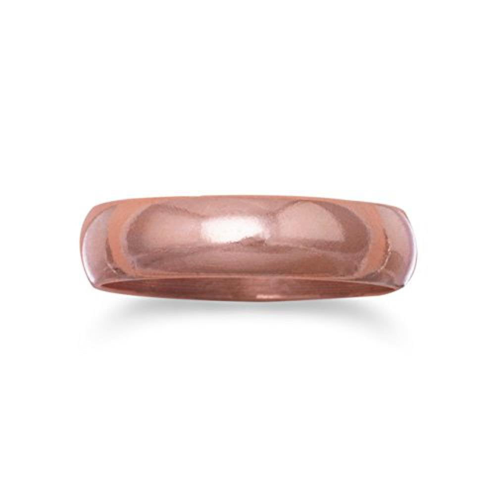 Roger Enterprises Pure Copper Ring 4.5mm Plain Band (11)