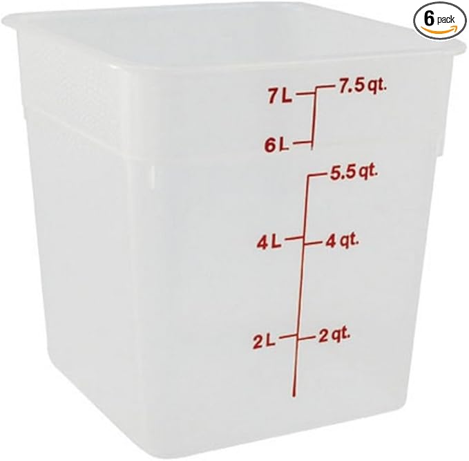 Cambro (8SFSPP190 8 qt Polypropylene Food Storage Container