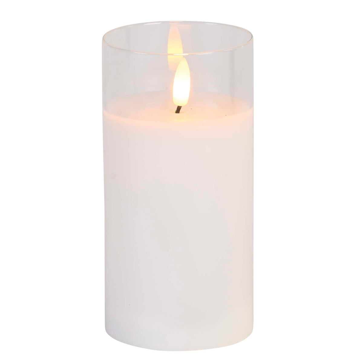 Dicksons DPGC-06-100WH Woman of God I Know that I Can Do All Things White 6 x 3 Glass Encouraging Flameless LED Candle