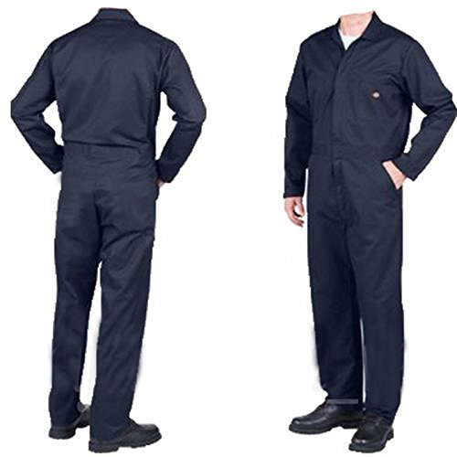 GRS Mens C2 Dark Navy Work Overall - Protective Coverall Workwear Boiler Suit for Mechanics Workshop Warehouse College Student Garages DIY (Medium - 42" Chest)
