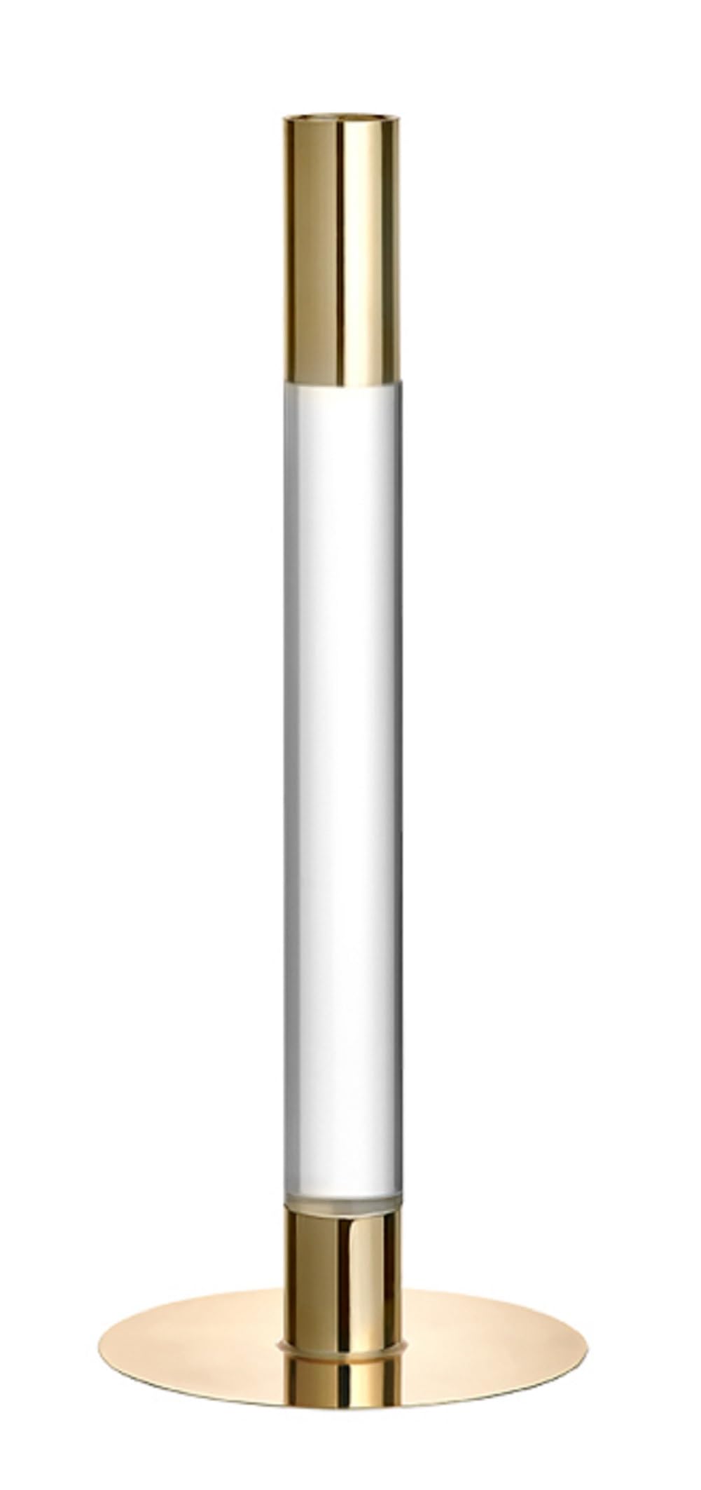 Orrefors Lumiere Candlestick Gold Medium