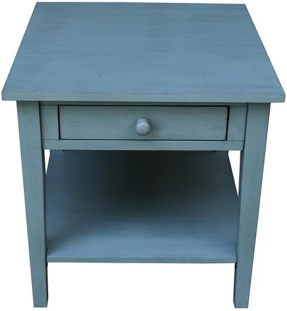 IC INTERNATIONAL CONCEPTS Spencer Blue Wood End Table