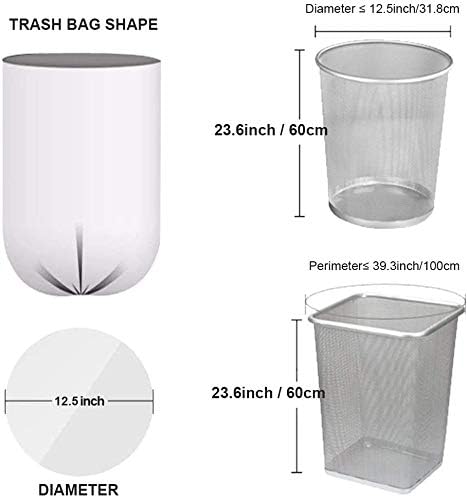 Small Trash Bags, Magesh 4 Gallon Trash Bag/Small Garbage Bags, Strong