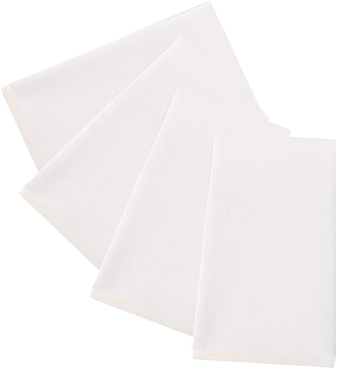 FOCUSLINE 200 Disposable Bathroom Napkins, Linen-Feel Paper Guest Towels