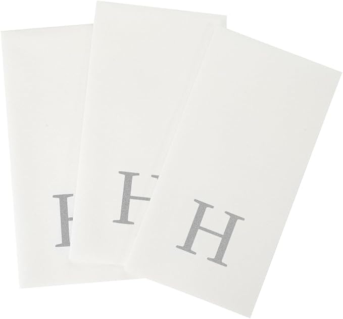 Luxenap 15.8 X 7.9 Inch Linen-Feel Guest Towels, 2000 Lettered Hand Towels