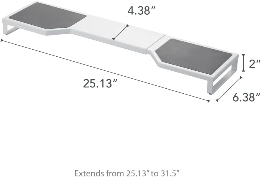 Yamazaki Home Expandable Stovetop Rack, 31.5 in L x 22 lb Capacity, Steel and Silicone