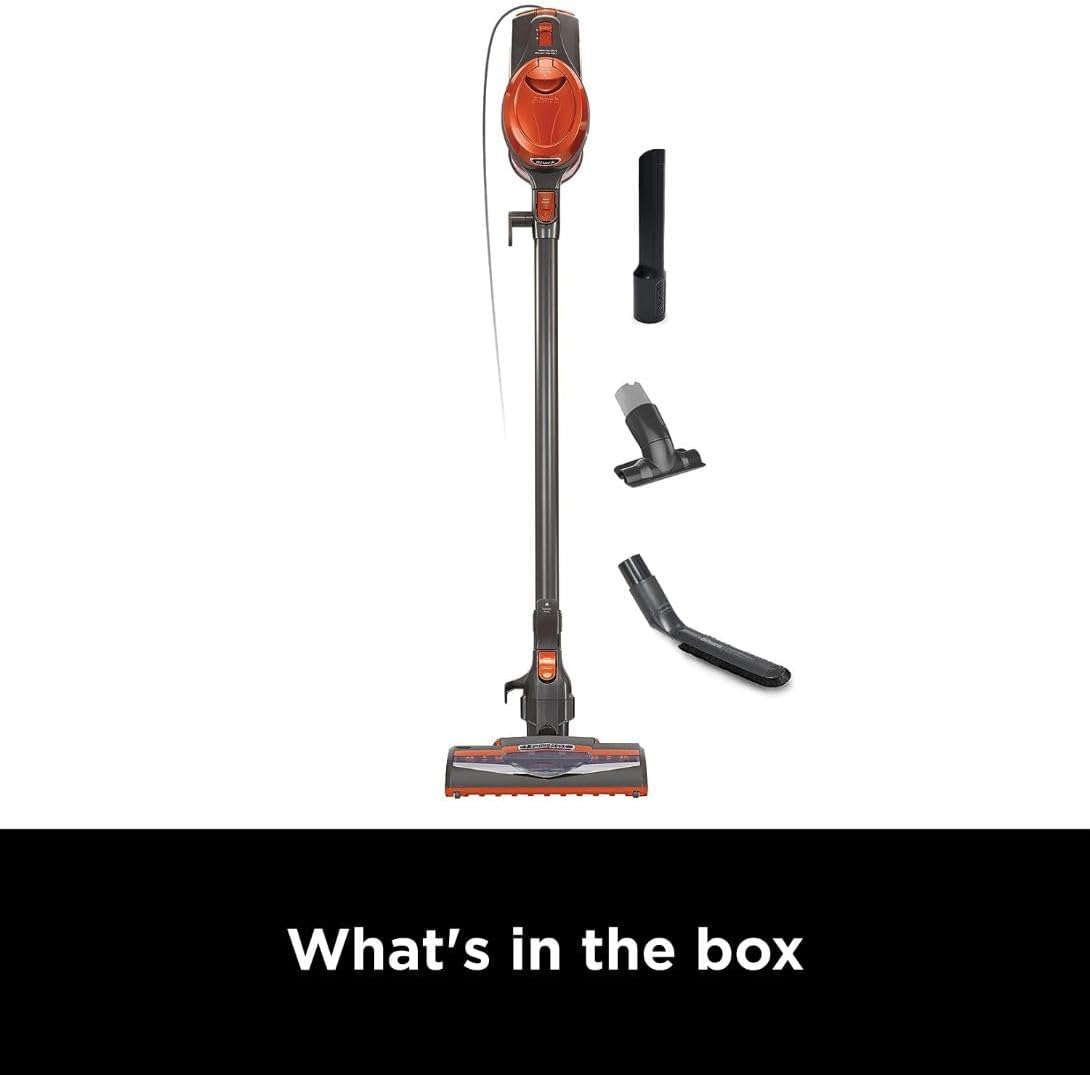 Shark Rocket Ultra-Light Corded Bagless Vacuum for Carpet and Hard Floor Cleaning with Swivel Steering (HV301), Gray/Orange