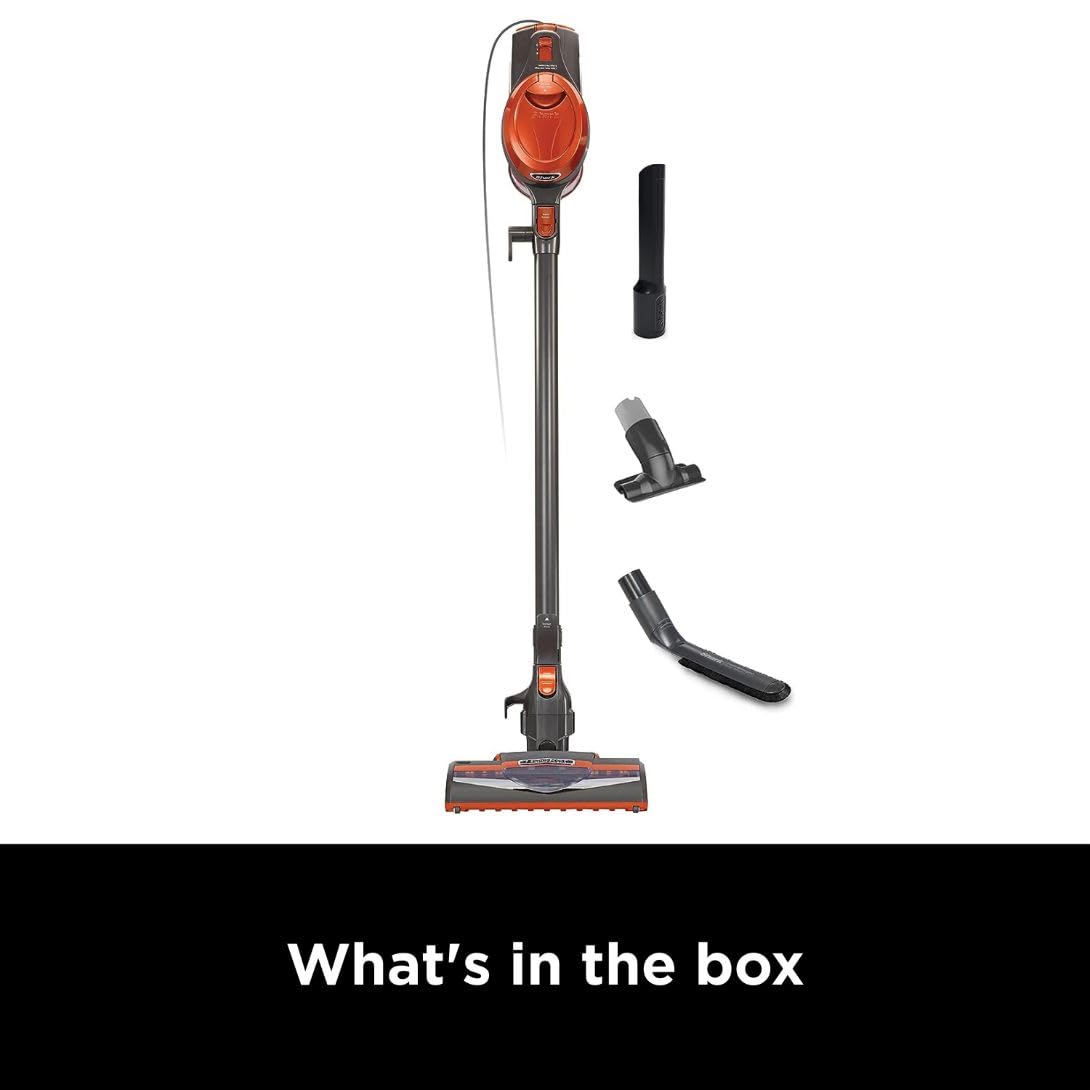 Shark Rocket Ultra-Light Corded Bagless Vacuum for Carpet and Hard Floor Cleaning with Swivel Steering (HV301), Gray/Orange