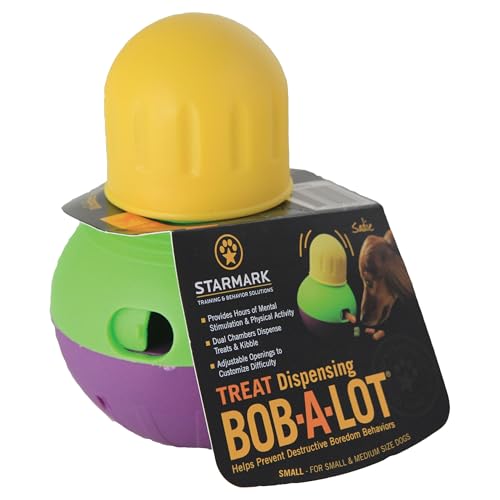 Starmark Treat Dispensing Bob-a-Lot Dog Toy, All Breed Sizes (Pack of 1)