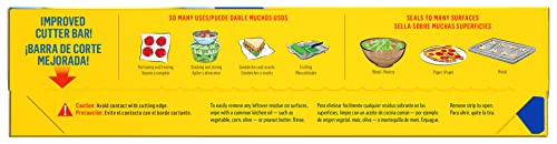 Glad Press'N Seal Plastic Food Wrap, 100 Square Foot Roll, Pack of 3, (Package May Vary)