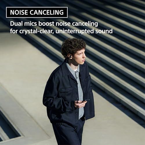 Sony WF-C710N Truly Wireless Noise-Canceling Earbuds with up to 30-Hour Battery Life, Lightweight and Secure, Glass Blue