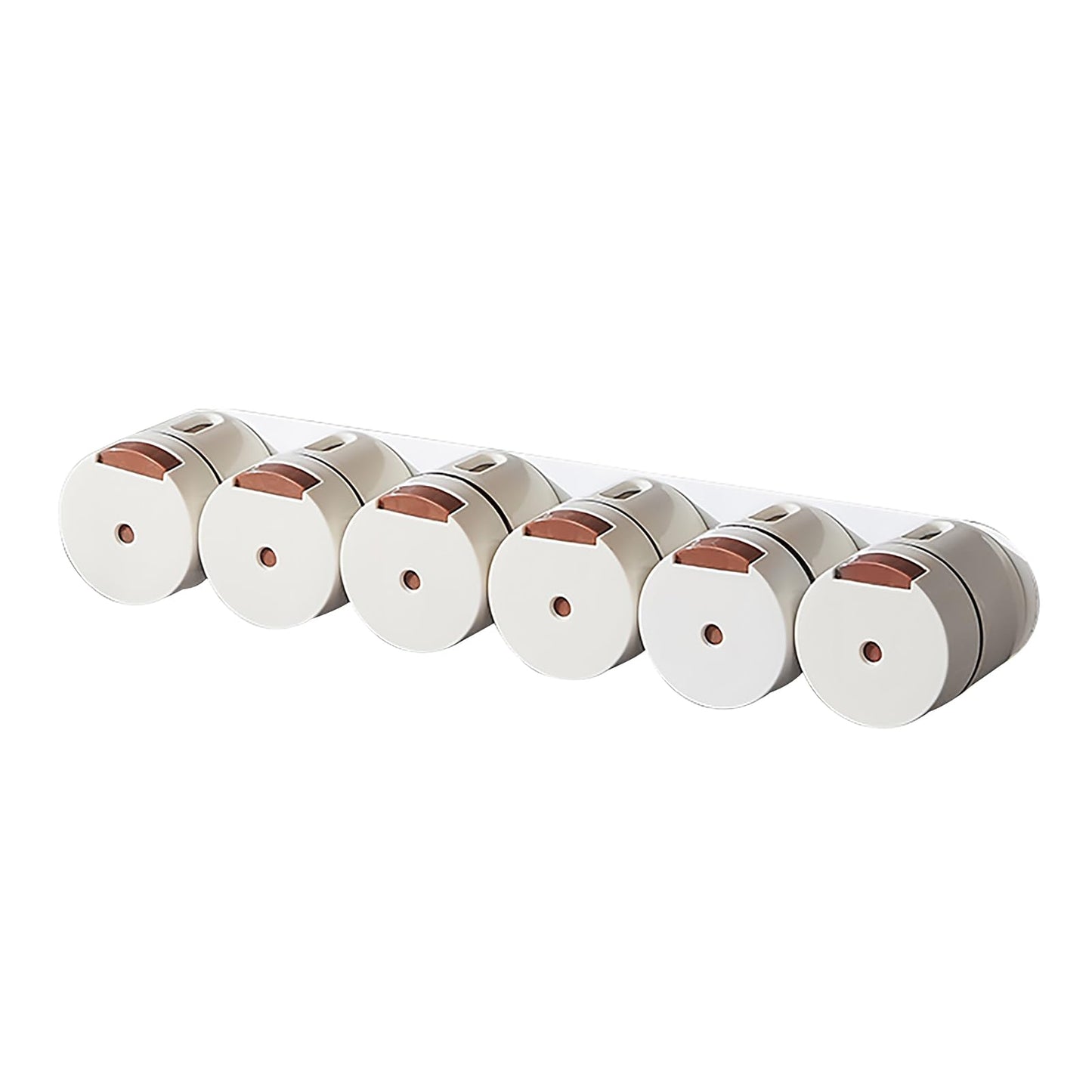 6 PCS Magnetic Salt and Pepper Shaker Set with Dosing Button - Moisture-Proof Plastic Spice Dispenser Bottles for Kitchen, Travel, BBQ, and Outdoor Use