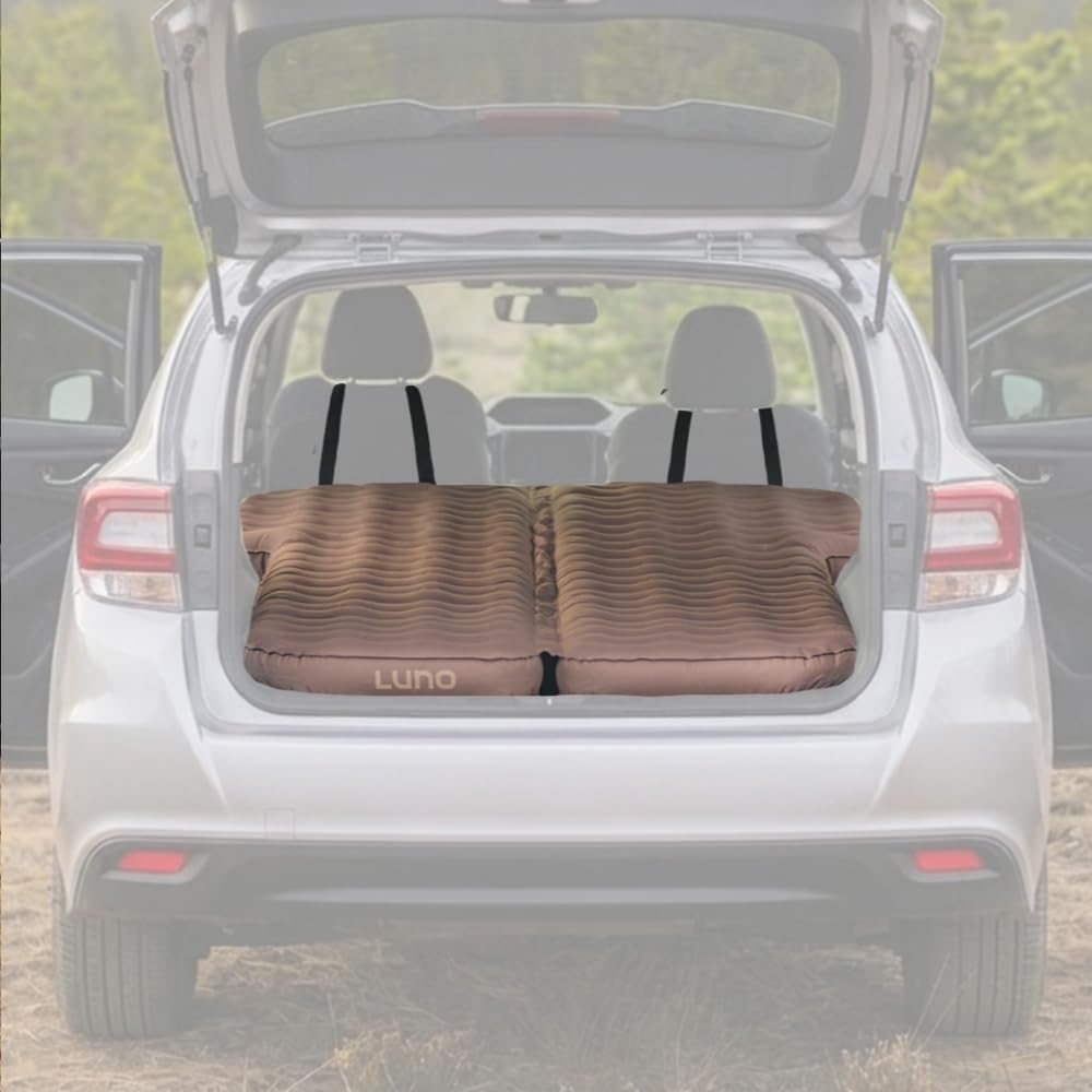 Luno AIR Base Mattress for Subaru Impreza Hatchback (2012+) β SUV Air Mattress for Car Camping with 12V Electric Pump, Durable 200D Oxford Fabric, Two Head Support Straps & Repair Patch β Car Camping