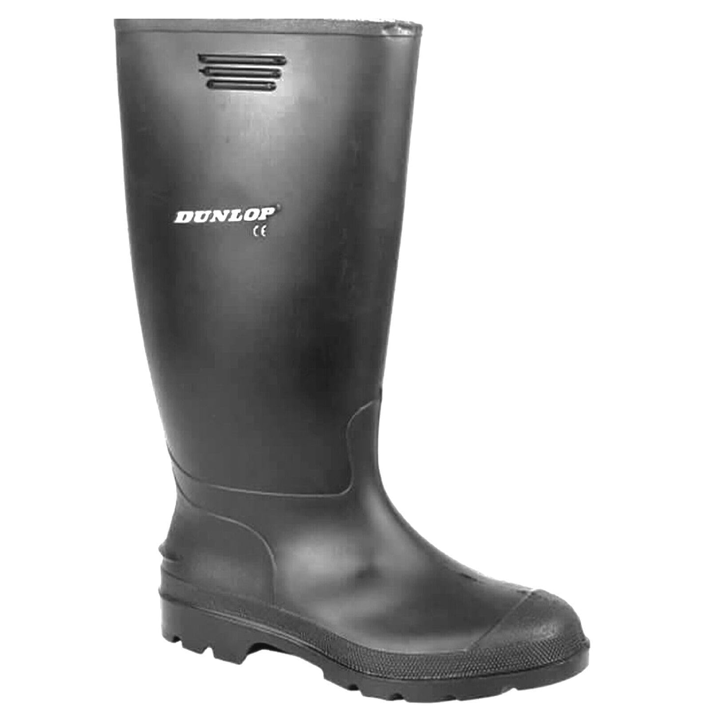 DUNLOP Unisex Wellingtons Boots Ladies Women Mens Wellies Fully Waterproof Snow Rain Muck Outdoor Mud Shoes Welly (Black, 10)