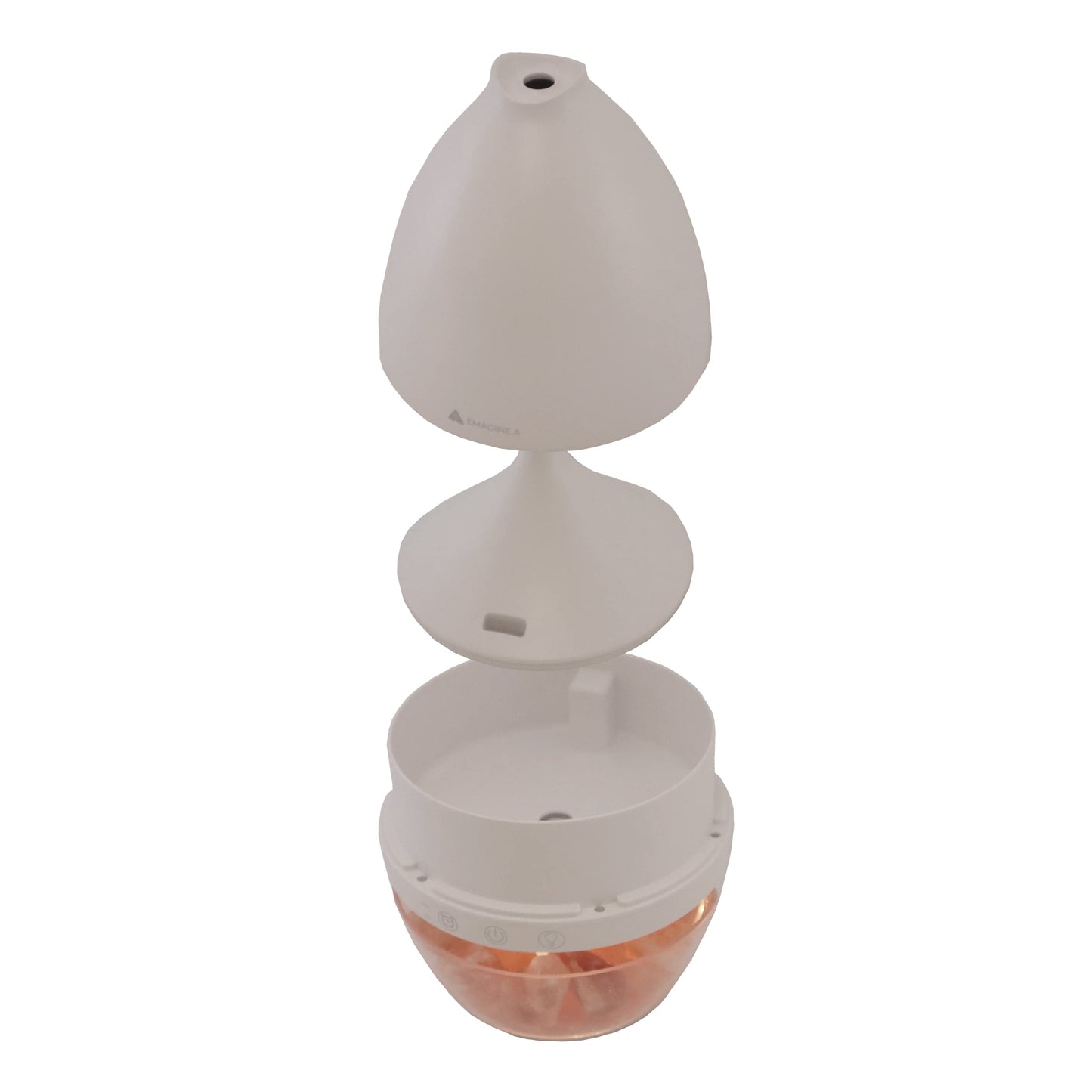 Himalayan Salt Lamp Diffuser, Ultrasonic Humidifier with Cool Mist and Aromatherapy, 0.5L Extra Large Capacity