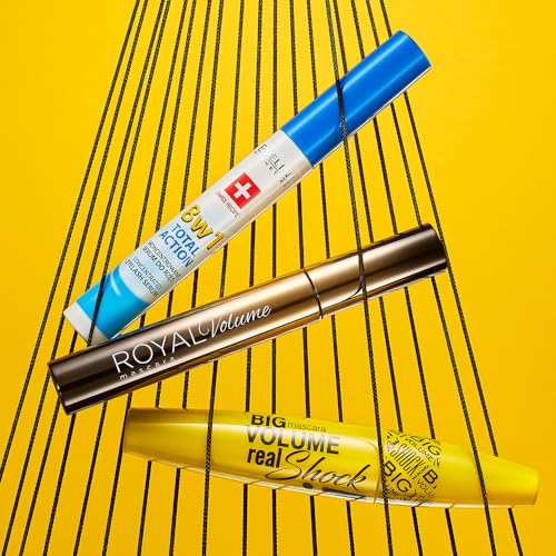 Eveline Cosmetics Lash Therapy Professional Total Action 8-in-1 Concentrated Eyelash Serum with Argan Oil, D-Panthenol & Hyaluronic Acid - Nourishing & Strengthening Formula for Thicker, Fuller Lashes