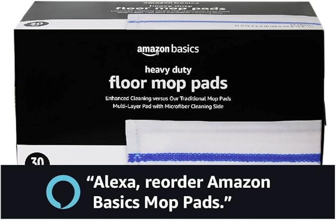 Amazon Basics Heavy Duty Disposable Floor Cleaning Mopping Pads