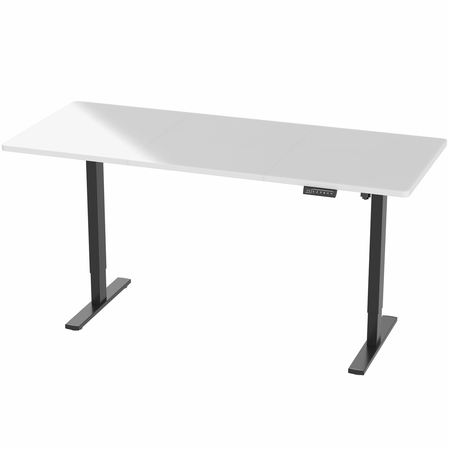 VIVO Electric Dry Erase 71 x 30 in Standing Desk, Memory Height Adjustment, 1B Series, Holds 220 lbs, Whiteboard Top Black Frame, DESK-KIT-1B7WE