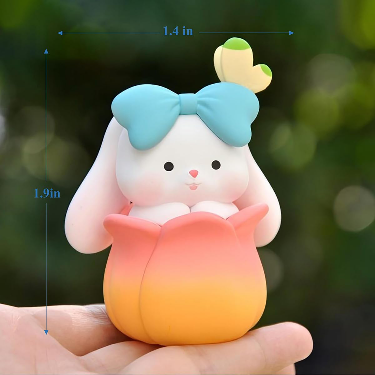 GGJQQDM Cosplay Rabbit Figure Set Cute Anime Desktop Decoration Ornament Kawaii Anime Figure Fan Birthday Gift Collection 1.6x2.2IN (6PCS)