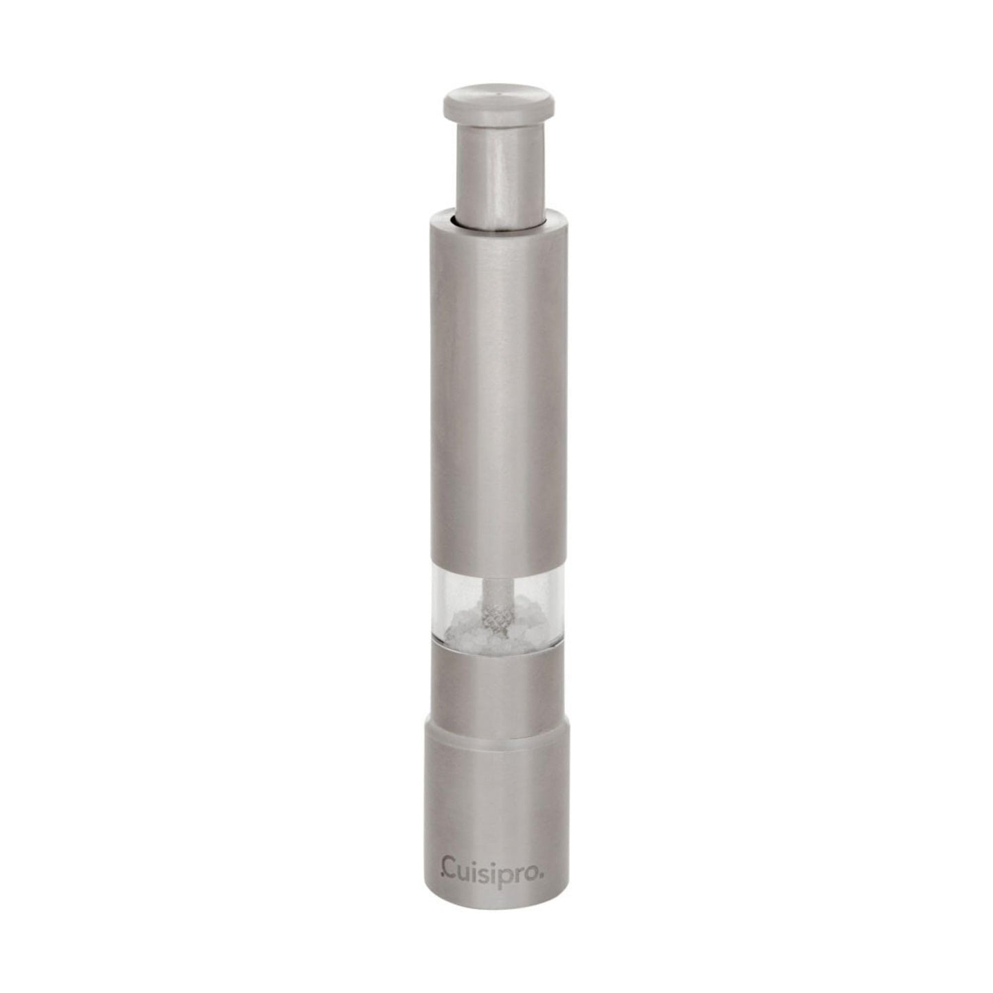 Cuisipro Stainless Steel Salt & Pepper Mill & Ginding Pump BPA Free,Silver