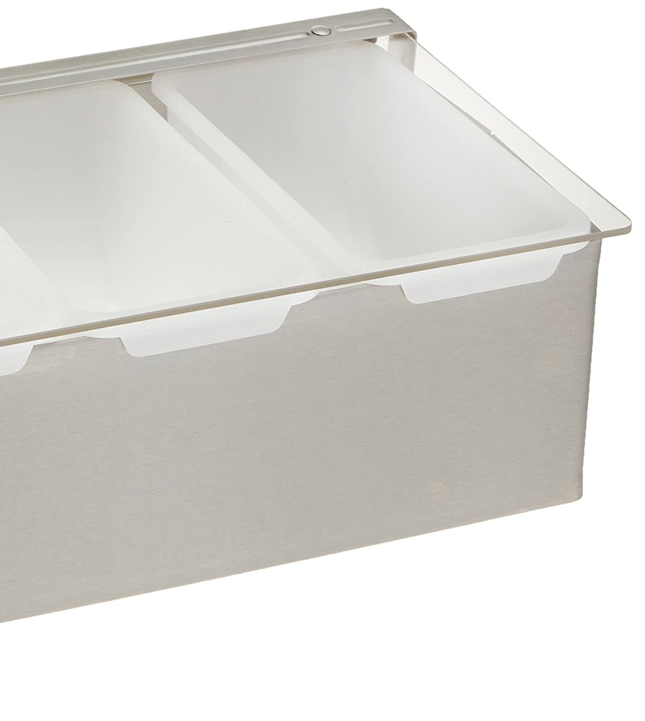 Winco Condiment Holder, 4 Compartment, S/S Base