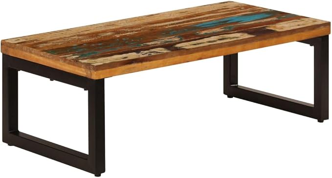 Solid Reclaimed Wood Coffee Table 39.4x19.7x13.8 Inches