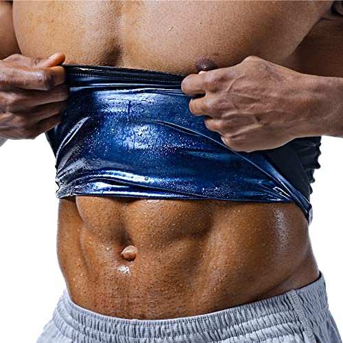 Sweat Spark Waist Trimmer for Men (Dark Blue, 8XL) - Sweat More, Shape Your Back & Abdomen, Wear During Workout