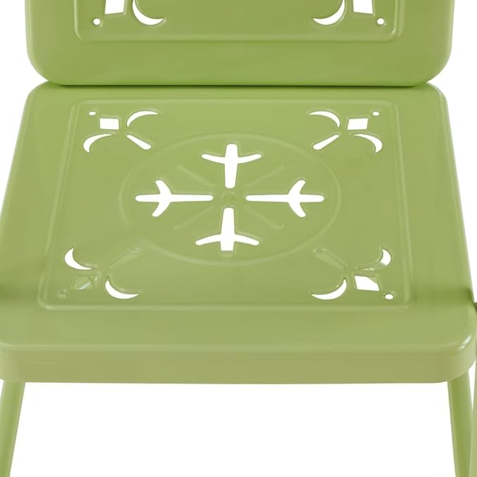 Crosley Furniture Azalea 2-Piece Outdoor Chair Set, Vintage Retro Metal Patio