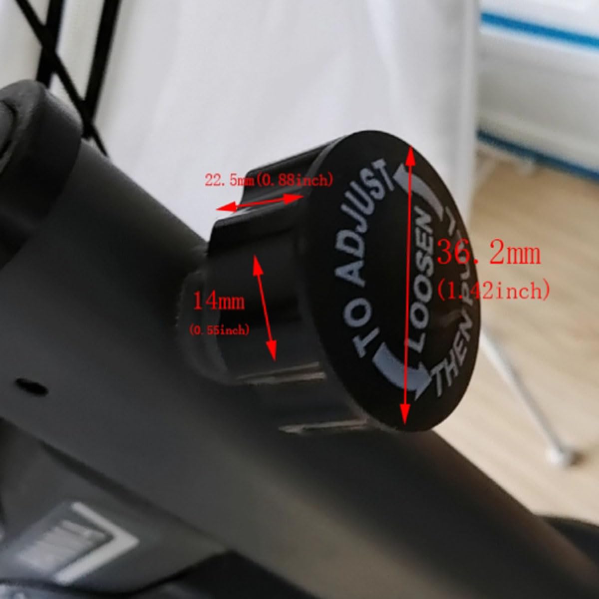 AYLIFU M16 Pop Pull Pin Knob Adjustment Fitness Pop Pull Pin Knob for Fitness Equipment,64×36.2mm/2.52×1.42inch, Bicycle Equipment, Black 2PCS