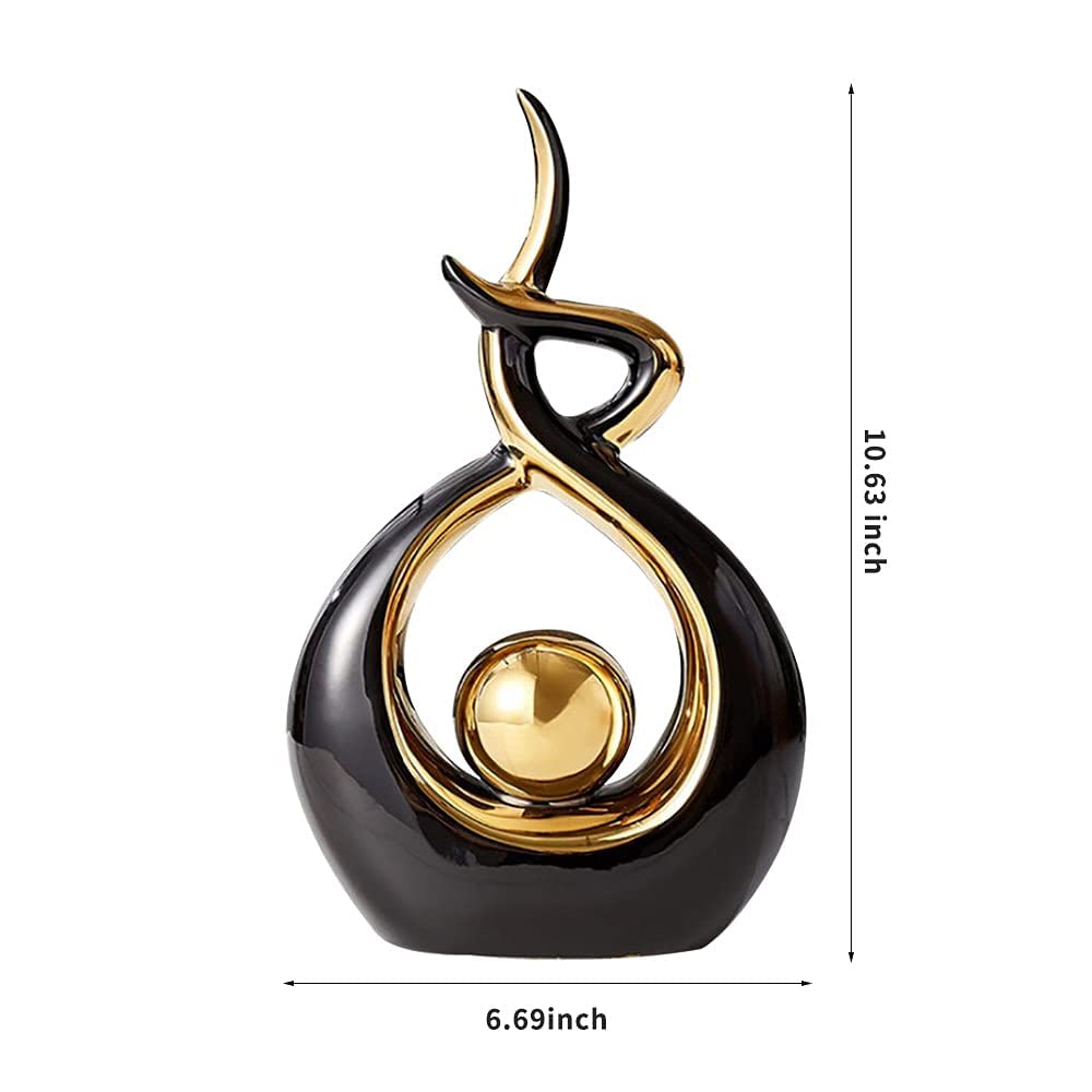 Norrclp Home Decor Modern Abstract Art Ceramic Statue Table Decorations for Dining Room Living Room Office Centerpiece