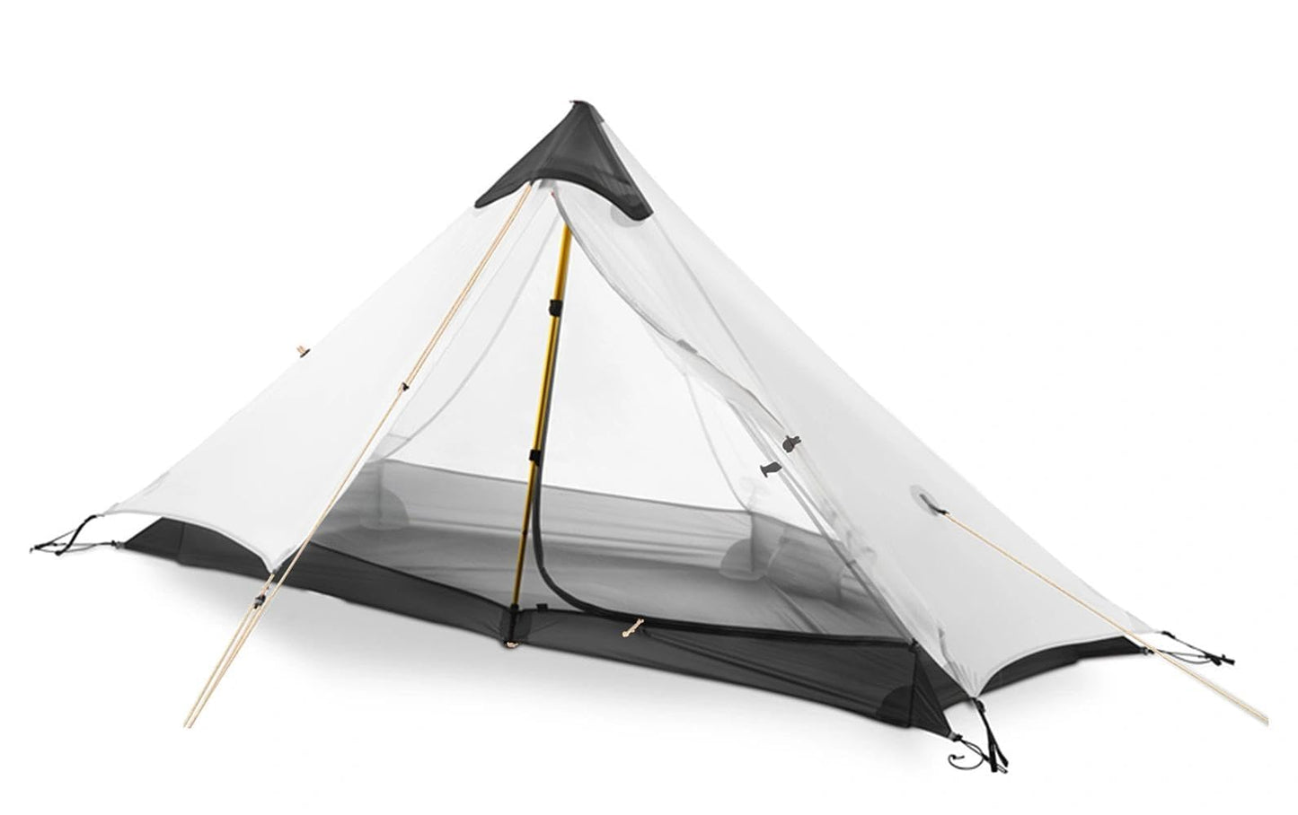 Ultralight Waterproof Tent, Double-Layer Three-Season Backpacking Tent for 1-Person Camping, Kayaking, Climbing, Hiking, Weighing in at only 2 pounds for The Tent (Grey)