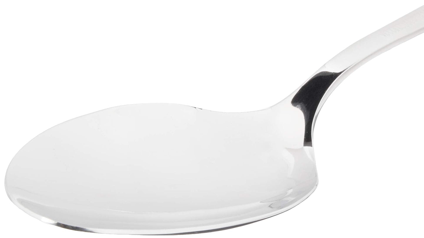 Mercer Culinary 18-8 Stainless Steel Plating Spoon with Solid Bowl, 9 Inch,Silver