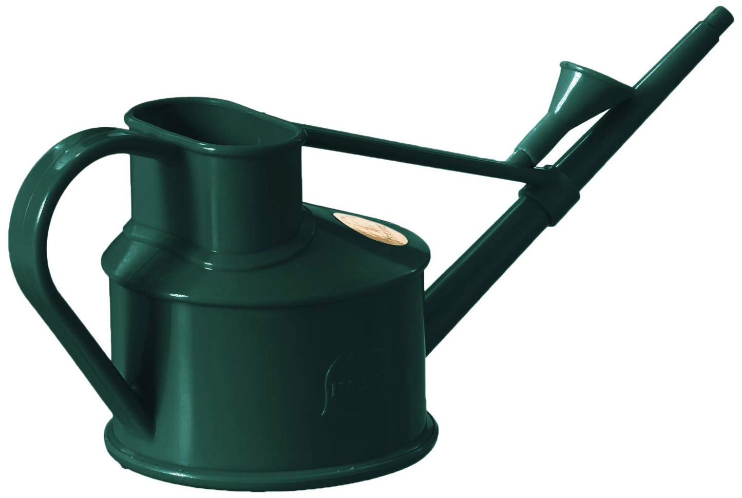 Indoor Plastic Watering Can | The HAWS Langley Sprinkler - One Pint | Pot Waterer | Fine Spray Rose | Green