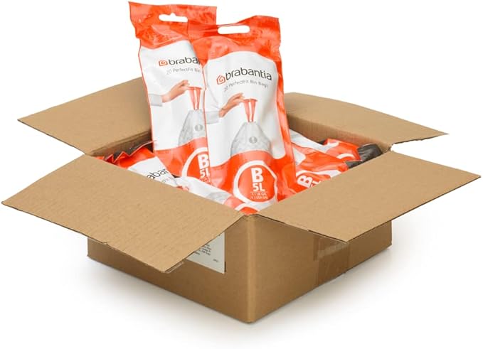 Brabantia PerfectFit Trash Bags Thick Plastic Trash Can Liners