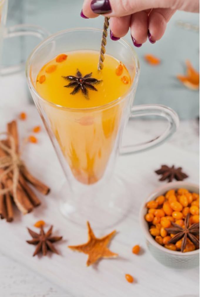 50PCS Sea Buckthorn Seeds Hippophae Rhamnoides Perennial Shrub Seeds Edible Fruit Tree Seeds Easy Grow Outdoor Indoor