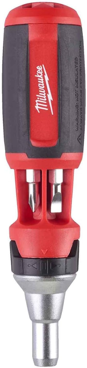 Milwaukee Universal Ratchet Screwdriver 9 in 1 Color E 0 W 0 V Multicoloured One Size, 4932471868