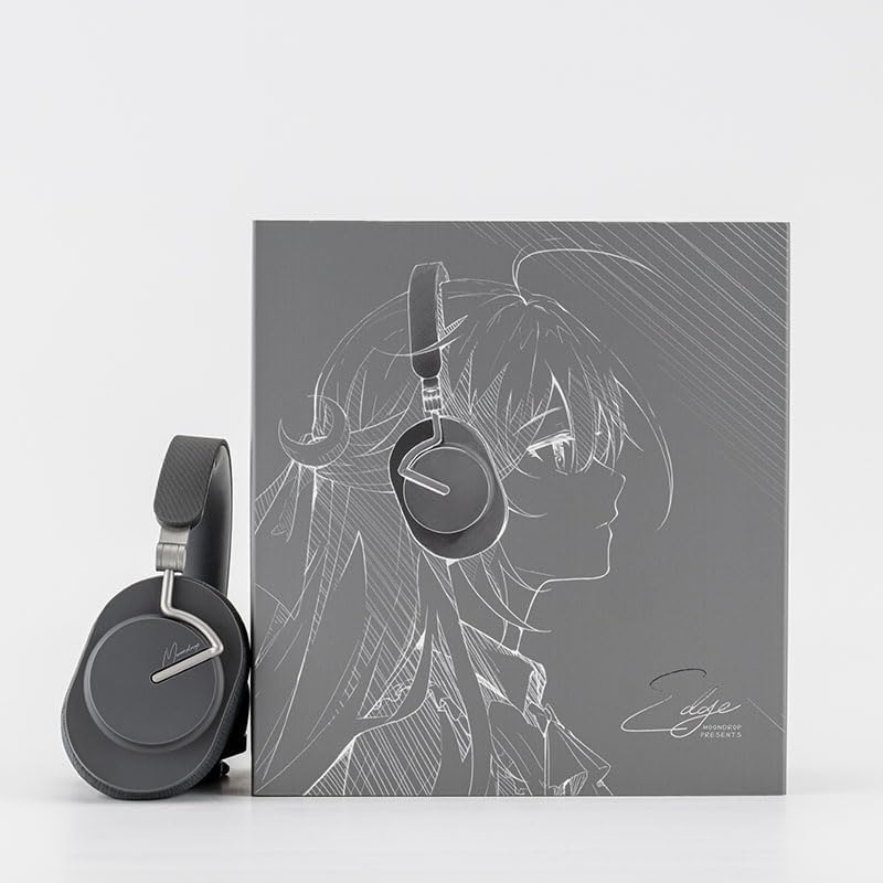 Moondrop Edge Full-Scene Immersive Series Hi-Fi Portable Wireless ANC Headphone Foldable Lightweight Headphone (Grey)
