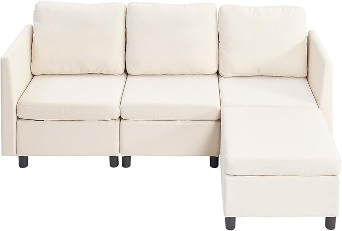 VEVOR Modular Sectional Sofa, 3-Seater Modular Sofa
