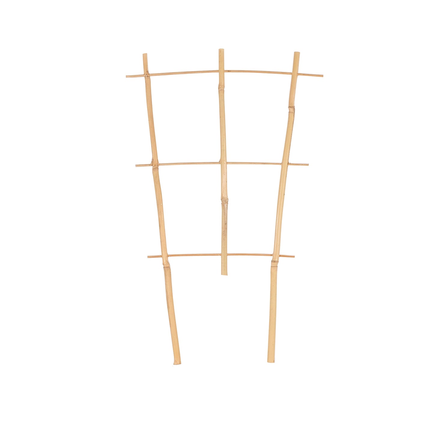 Natural Bamboo Trellis 15 Inches for Climbing Plants, Bamboo Trellis Potted Plant - 3 Pack