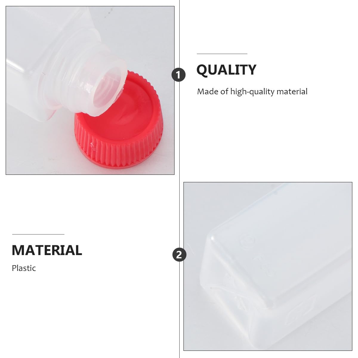 Cabilock Mini Seasoning Container 0.5 Oz Empty Condiment Bottles Food Grade Portable Sauce Dispenser for Kitchen Camping Picnic