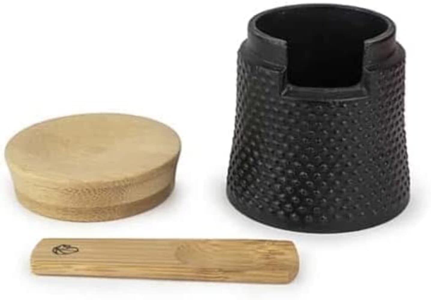 Peugeot Bali Black Cast-Iron Pepper Mill and Salt Cellar.