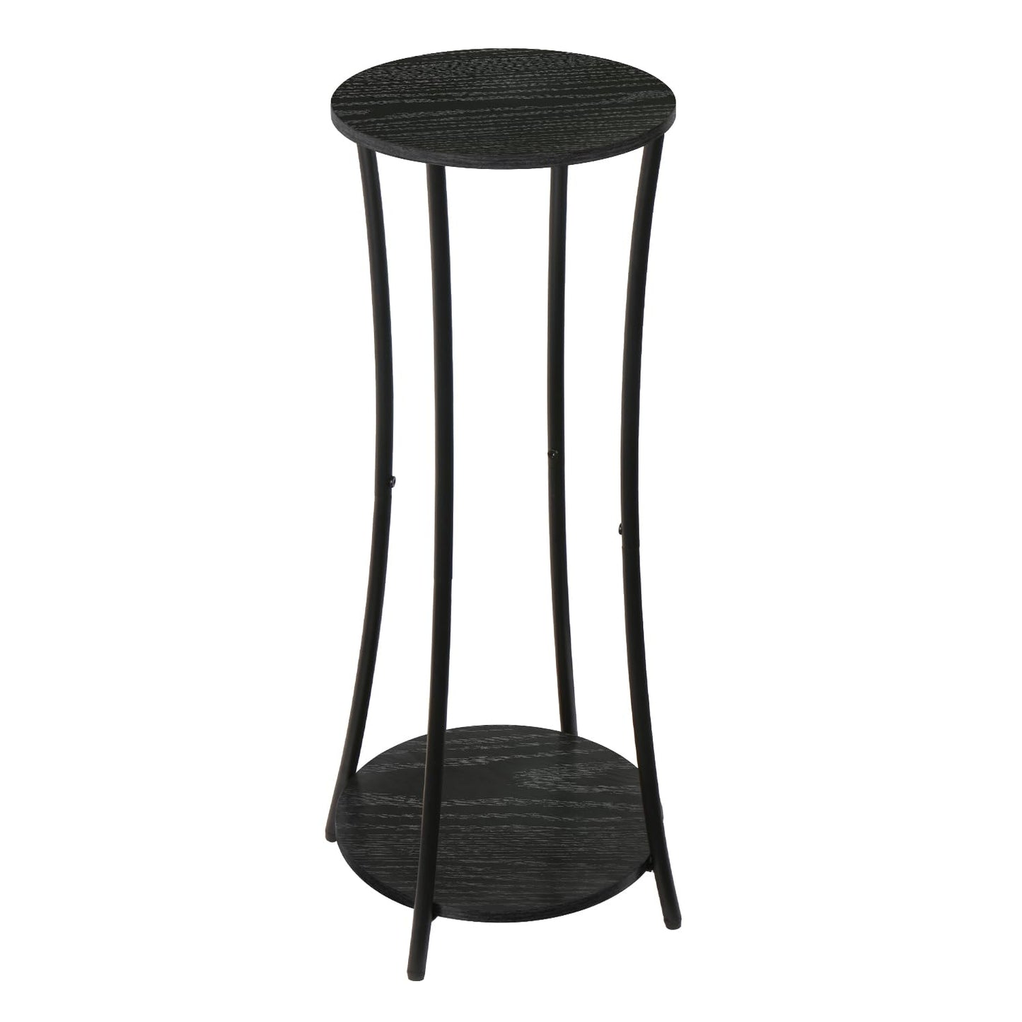 YINMIT Plant Stand Indoor,Round Potted Holder Rack,Flower Pot Stand Shelf,Round Supports Rack,Corner Plant Shelf for Balcony Garden Patio Living Room,Black