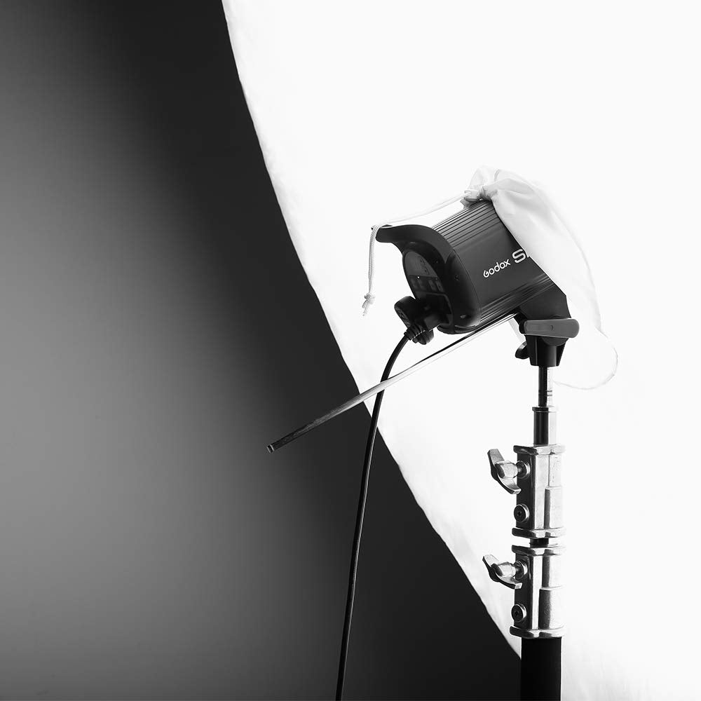 Godox 70 inch 180cm Black White Reflective Umbrella Studio Photography Umbrella, White Inner with Large Diffuser Cover, Bag