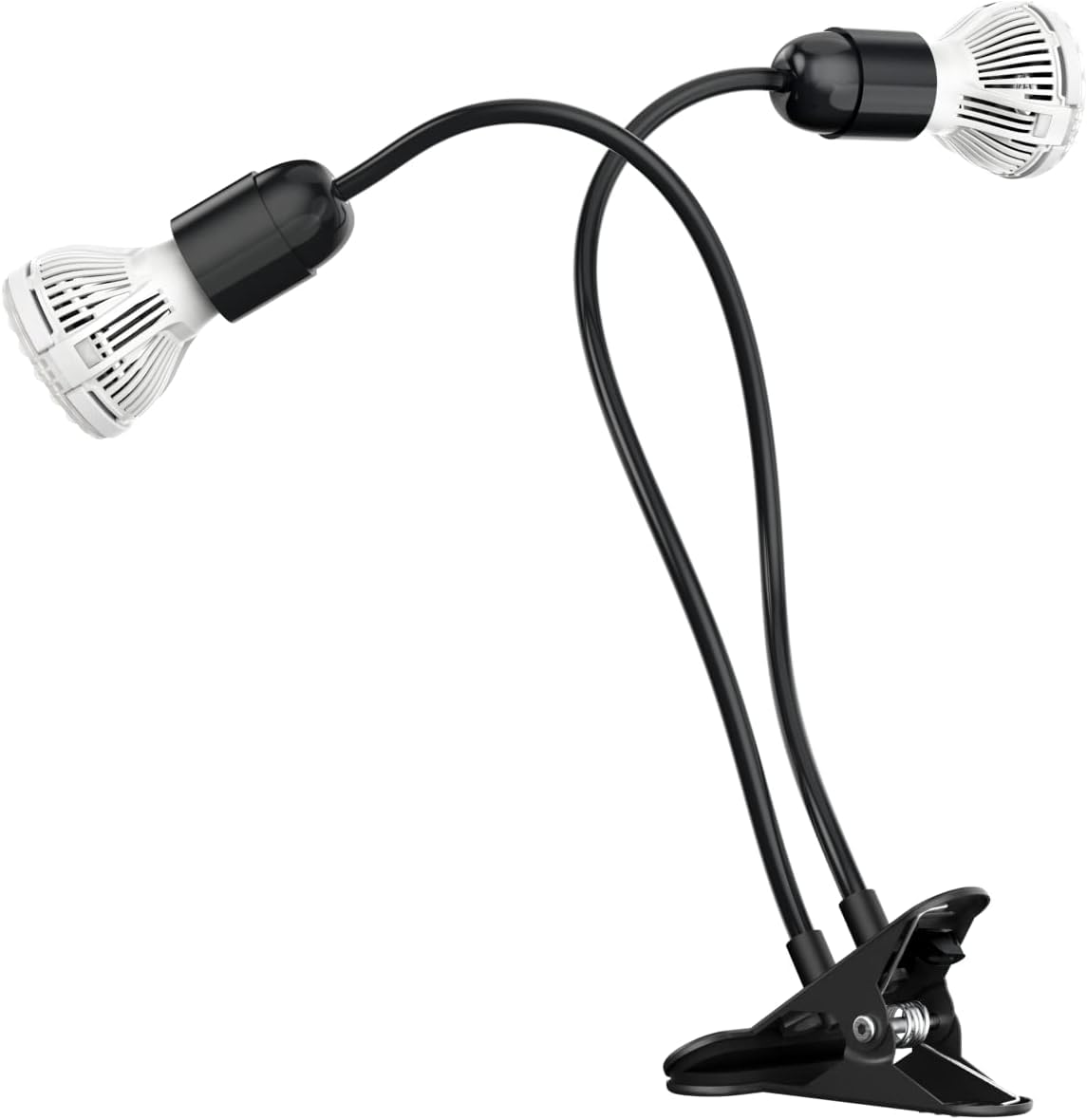 SANSI LED Grow Lights for Indoor Plants, 300W Full Spectrum Gooseneck Clamp Grow Lamp, 20W Power Plant Light with High PPFD for Seeding, Lifetime Free Bulb Replacement Plant Lights for Indoor, 2 Head
